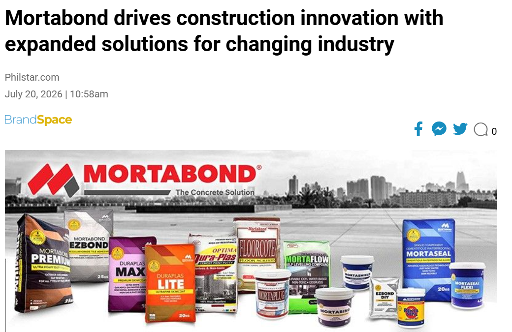 Read the Story: How Mortabond Is Building Tomorrow’s Construction Solutions